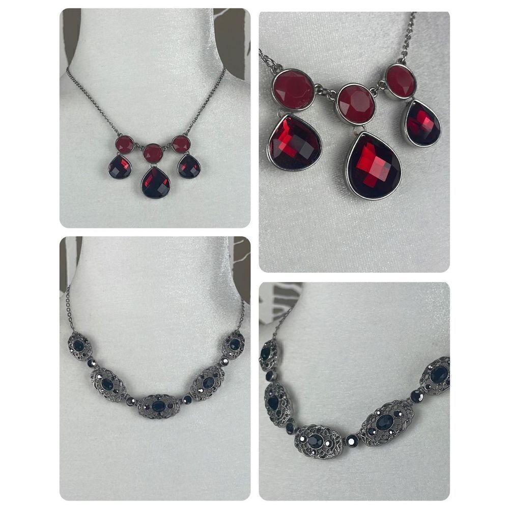 Liz Claiborne 2 Piece Romantic Sparkly Necklaces
